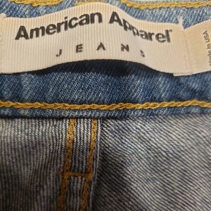 American Apparel USA flag Jean shorts